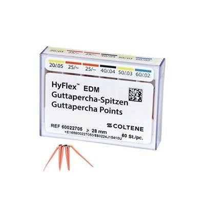 COLTENE HyFlex® Gutta-Percha EDM – Gutta-Percha Points for EDM System (60 pcs)