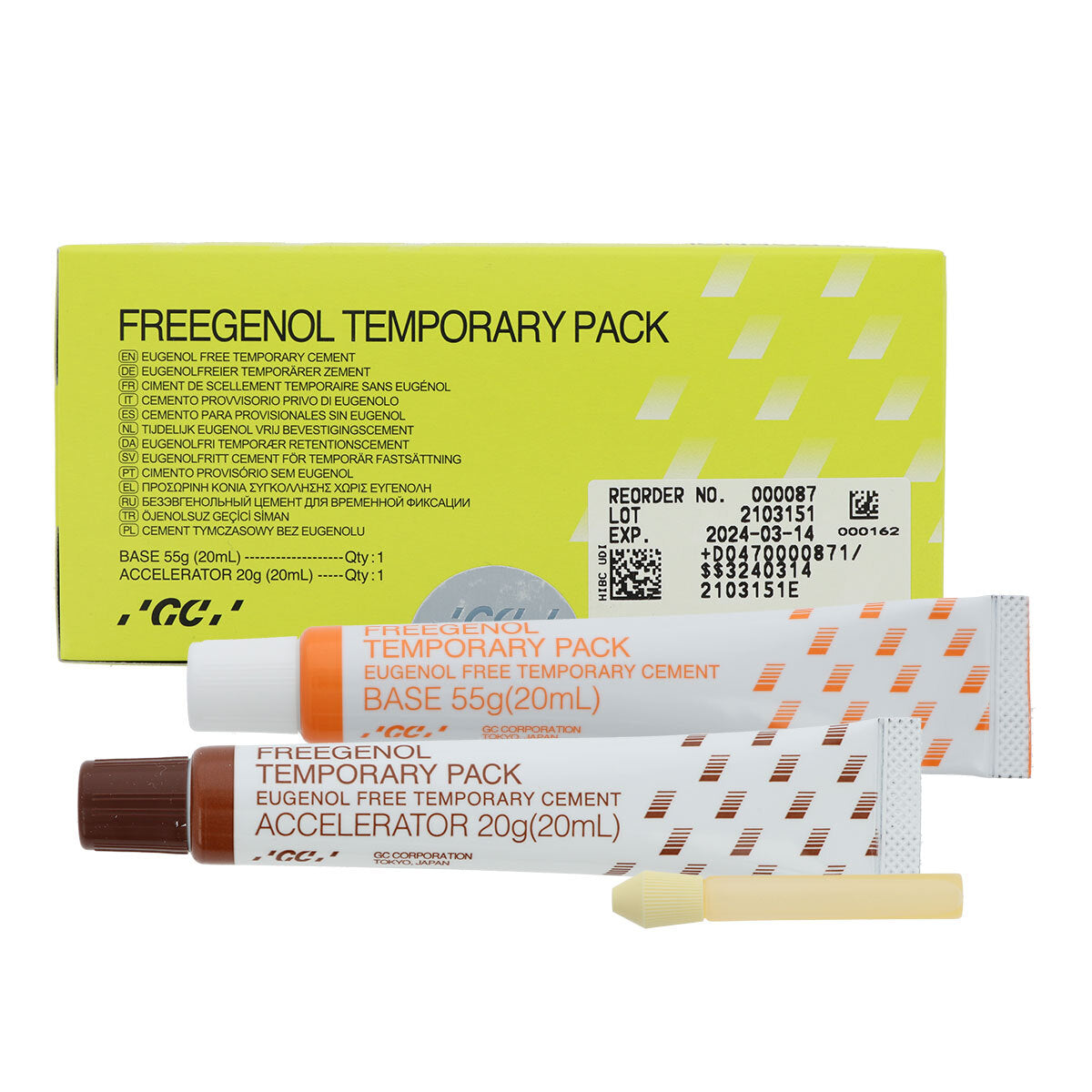GC Freegenol Temporary Pack – Non-Eugenol Temporary Cement