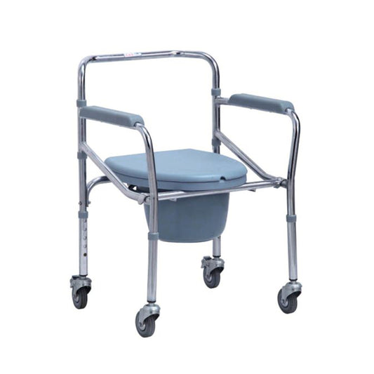 Portable Commode Chair with Wheels KY-696
