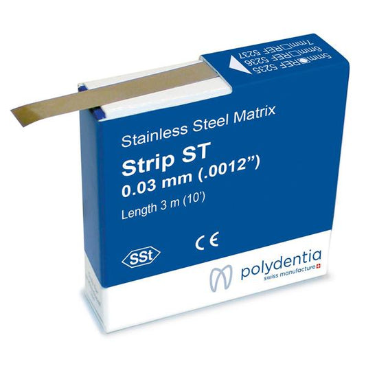 Polydentia Matrix Strip ST – Ultra-Thin Stainless Steel Matrix Roll