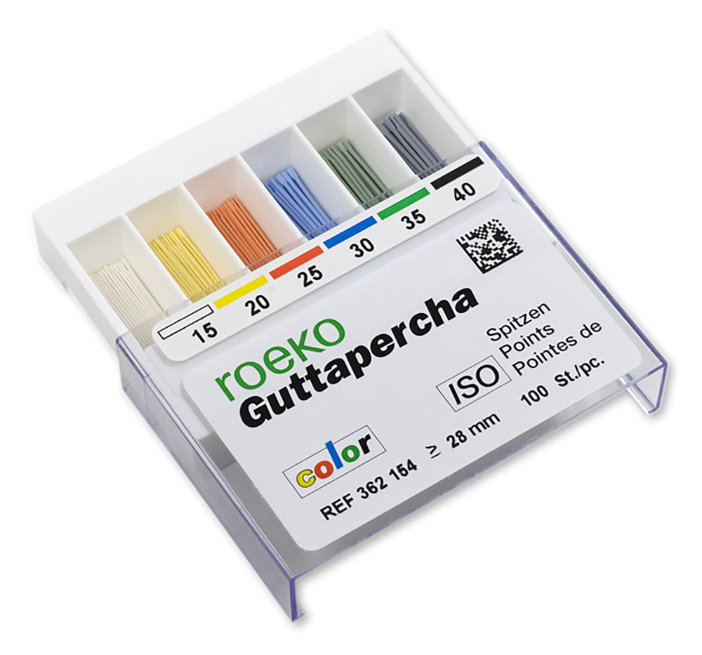 Roeko GuttaPercha Points Top Colour – ISO Standardized Radiopaque Cones